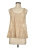 Apt. 9 100% Polyester Gold Tank Top Size M - photo 1
