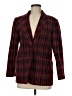 Requirements Plaid Burgundy Blazer Size 8 - photo 1