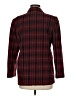Requirements Plaid Burgundy Blazer Size 8 - photo 2