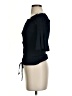 Intermix Blue Black 3/4 Sleeve Top Size S - photo 5