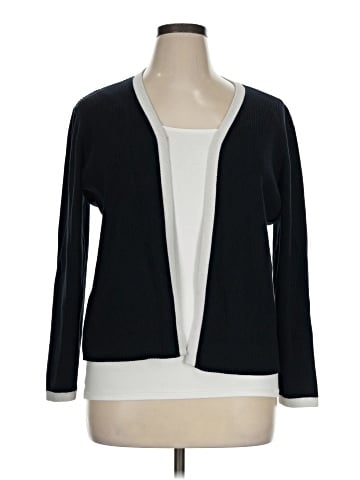 AK Anne Klein Silk Cardigan (view 1)