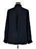 Ann Taylor Factory 100% Polyester Solid Blue Long Sleeve Blouse Size XL - photo 2