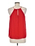Naked Zebra 100% Polyester Red Sleeveless Blouse Size M - photo 2