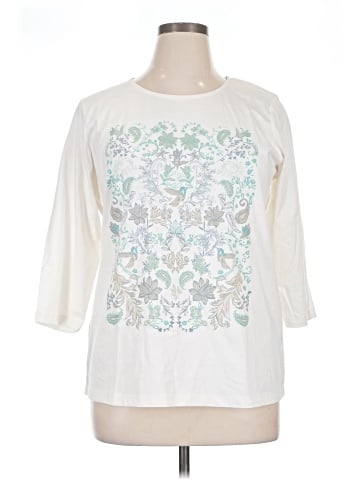 Christopher & Banks 3/4 Sleeve T-Shirt (view 1)