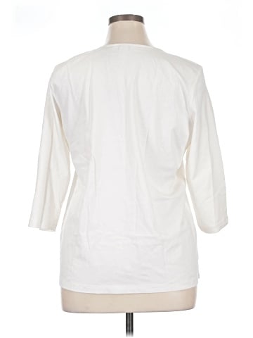 Christopher & Banks 3/4 Sleeve T-Shirt (view 2)