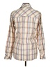 Rampage Plaid Ivory Long Sleeve Blouse Size M - photo 2