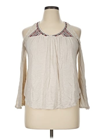 Charming Charlie 3/4 Sleeve Blouse (view 1)