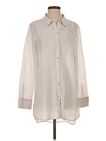 Eileen Fisher Long Sleeve Button-Down Shirt (view 1)