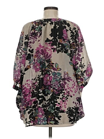 Kensie 3/4 Sleeve Blouse (view 2)