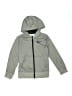 Nike 100% Polyester Gray Zip Up Hoodie Size S (kids) - photo 1