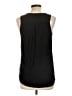 Tempted 100% Polyester Black Sleeveless Blouse Size L - photo 2