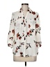 By & By 100% Polyester Floral Ivory 3/4 Sleeve Blouse Size M - photo 1