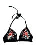 oasis Floral Black Swimsuit Top Size 8 - photo 1