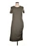 Treasure & Bond Solid Gray Casual Dress Size XL - photo 1