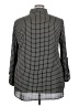 Auditions 100% Polyester Houndstooth Gray Long Sleeve Blouse Size 3X - photo 2