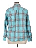 St. John's Bay 100% Cotton Plaid Teal Long Sleeve Button-Down Shirt Size XL - photo 2