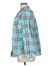 St. John's Bay 100% Cotton Plaid Teal Long Sleeve Button-Down Shirt Size XL - photo 5