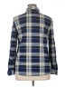 Passport 100% Polyester Plaid Blue Long Sleeve Blouse Size 1X - photo 2