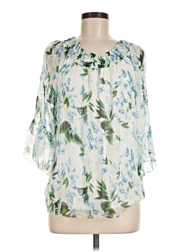 Angela Moda 3/4 Sleeve Silk Top