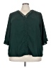 Emery Rose 100% Polyester Green 3/4 Sleeve Blouse Size 5XL - photo 1