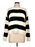 Pink Rose 100% Polyester Stripes Ivory Pullover Sweater Size L - photo 1