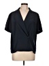 Saville 100% Polyester Black Short Sleeve Blouse Size 10 - photo 1