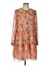 Greylin 100% Polyester Orange Casual Dress Size L - photo 1