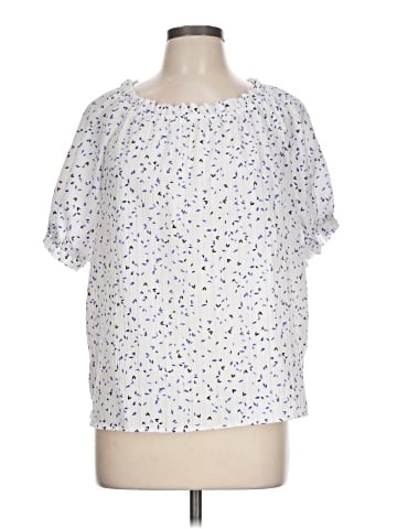 Ann Taylor Factory Short Sleeve Blouse (view 1)