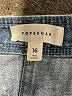 POPSUGAR 100% Cotton Blue Denim Skirt Size 16 - photo 4
