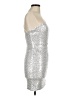 Hello Molly Metallic Silver Cocktail Dress Size M - photo 4