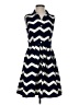 Taylor Chevron-herringbone Blue Casual Dress Size 2 - photo 1