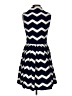 Taylor Chevron-herringbone Blue Casual Dress Size 2 - photo 2