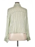 Lulus Stripes Green Long Sleeve Blouse Size XL - photo 2