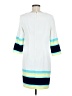 Ann Taylor 100% Polyester Color Block White Casual Dress Size 6 Petite - photo 2