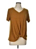 Bobeau Gold Short Sleeve Top Size L - photo 1