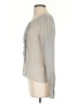 J.Crew 100% Silk Gray Long Sleeve Silk Top Size 0 - photo 5