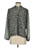 Veronica M. 100% Polyester Animal Print Teal 3/4 Sleeve Blouse Size S - photo 1