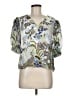 Hale Bob Green Short Sleeve Blouse Size M - photo 1