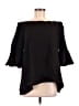 Gracia Black 3/4 Sleeve Blouse Size M - photo 1