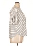 Max Studio Stripes Ivory Short Sleeve T-Shirt Size 1X - photo 4