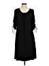 Madison Solid Black Casual Dress Size M - photo 1