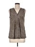 Dana Buchman Brown Sleeveless Blouse Size M - photo 1