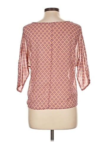 Blue Sketch 3/4 Sleeve Blouse (view 2)