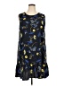 Halogen 100% Polyester Graphic Blue Casual Dress Size XXL - photo 1