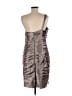 Adrianna Papell Metallic Silver Cocktail Dress Size 14 - photo 2