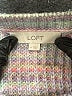 Ann Taylor LOFT Tweed Silver Pullover Sweater Size M - photo 7