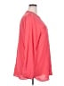 Calvin Klein 100% Polyester Color Block Pink Long Sleeve Blouse Size 2X - photo 4
