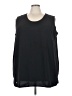 Roaman's 100% Polyester Black Sleeveless Top Size 28W - photo 1