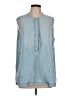 J.Crew 100% Lyocell Blue Sleeveless Blouse Size 12 - photo 1