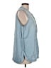 J.Crew 100% Lyocell Blue Sleeveless Blouse Size 12 - photo 4